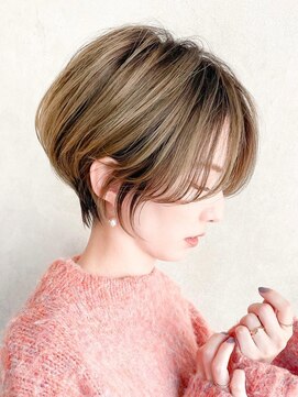 バブルス 本川越店(BUBBLES) 3Dハイライト束感ショート