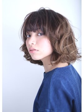 ヘアーアンドスパ アン コントゥール(hair&spa an contour) こなれラフ感　ボブウルフ・ミディStyle[下赤塚/地下鉄赤塚]