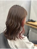 イヤリングカラーピンク