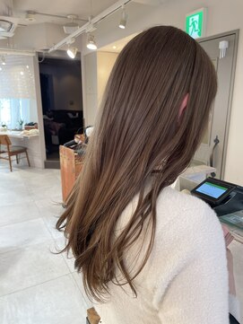 キャンバス バイ ネオリーブ 横浜西口(Canvas by neo.) ロング ベージュ ハイトーン ブリーチ【miku】