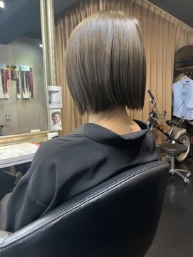ヘア フラッグ 西葛西店(hair flag) 【簡単スタイリング】切りっぱなしボブ