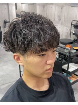 ビカムメンズヘアー 栄店(become men's hair) 波巻きパーマ×マッシュ