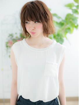 プリモア サロン ハナレ 綾瀬(primoA salon HANARE) 綾瀬/髪質改善/ベージュピンク!大人シャギーボブパーマj