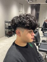 テクト バイアッシュ 吉祥寺店(Tect by Ash) 外国人風黒髪スペインカールフェード刈り上げ