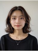センター分けボブ★