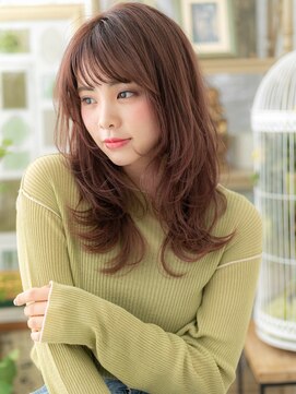 カバーヘアアンドスパ ブリス 浦和(COVER HAIR&SPA bliss) ミルクティーピンク外国人風ウルフレイヤーh3浦和20代30代40代