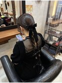 ロープあみおろしヘア☆