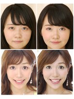 アガール&nbsp;黄金比メイク　ビフォーアフター