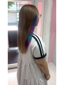 シャルティア 岩国(SHALLTIA) ハイトーン/デザインカラー/インナーカラー/個性的/ベージュ