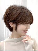 韓国風巻き　小顔ショート　ハンサムショート