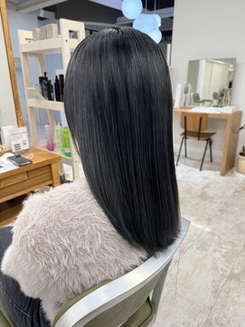 リンク ヘアアンドエステティック(Link Hair&Esthetic) 透明感MAXの暗髪★艶感メルティダークグレー
