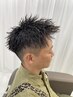 スパイキーツイストスパイラル+bcaトリートメント+眉カット＋シェービング