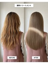 SENJYU 名古屋 名駅【髪質改善 縮毛矯正 白髪ぼかし特化サロン】【4/1OPEN(予定)】 酸熱トリートメントで髪質改善ロングヘア