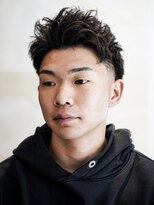 メリケンバーバーショップ コウベ(MERICAN BARBERSHOP KOBE)&nbsp;メンズカットアップバングパーマ