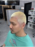 シンプルかっこいい金髪坊主！