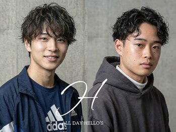 オールデイハローズ 京都駅前店(ALL DAY HELLO`S)の写真/メンズサロン【完全個室】≪朝のスタイリングを5分短縮≫カット＋パーマ＋眉カット＋TR￥10500～