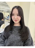 心斎橋/着物ヘア/大人ガーリー/ダークアッシュ/似合わせカット