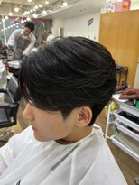 オーシャントーキョー 大阪(OCEAN TOKYO) ワックスなしツーブロックメンズセンターパートニュアンスパーマ