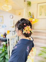 美容室 ティンカーベル&nbsp;ゆるふわシニヨンヘア