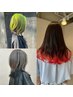 【ブリーチあり/なし選べる◎ショート～ミディアム】カット＋ダブルカラー
