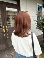 アズグロウヘアー(AS GROW HAIR) アプリコットオレンジやわらかレッドブラウンミディ