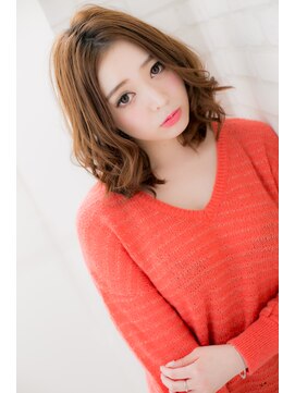 ローマ ギンザ(ROMA Ginza) 『ROMA』トップノットうぶバング姫カットフェミニンボブ