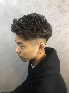 ヘアサロンM 新宿 外ハネボブ/アッシュブラウン/ネオウルフ/デザインカラー