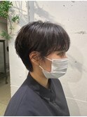 《tomi》シースルーショート×ダークアッシュ