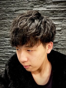 プレミアムバーバー 表参道店(PREMIUM BARBER produce by HIRO GINZA) スパイラルパーマ+マッシュ