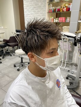 アヴァンス 天王寺店(AVANCE.) MEN'S HAIR 束感ハイライト×アイロンスタイリング