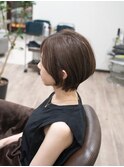 ショート×ナチュラルグレー