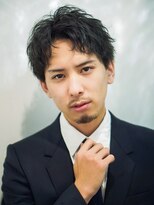 アルファ 新宿(alpha)&nbsp;サーフカール/ 刈り上げセンターパート/ブルーブラック[新宿駅]