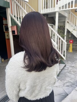 ヘアサロン ガリカ 表参道(hair salon Gallica) 大人かわいいラベンダーグレーブリーチなしダブルカラー