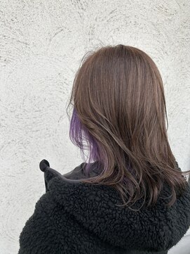 バース ヘアデザイン(Birth hair design) インナーカラーパープル