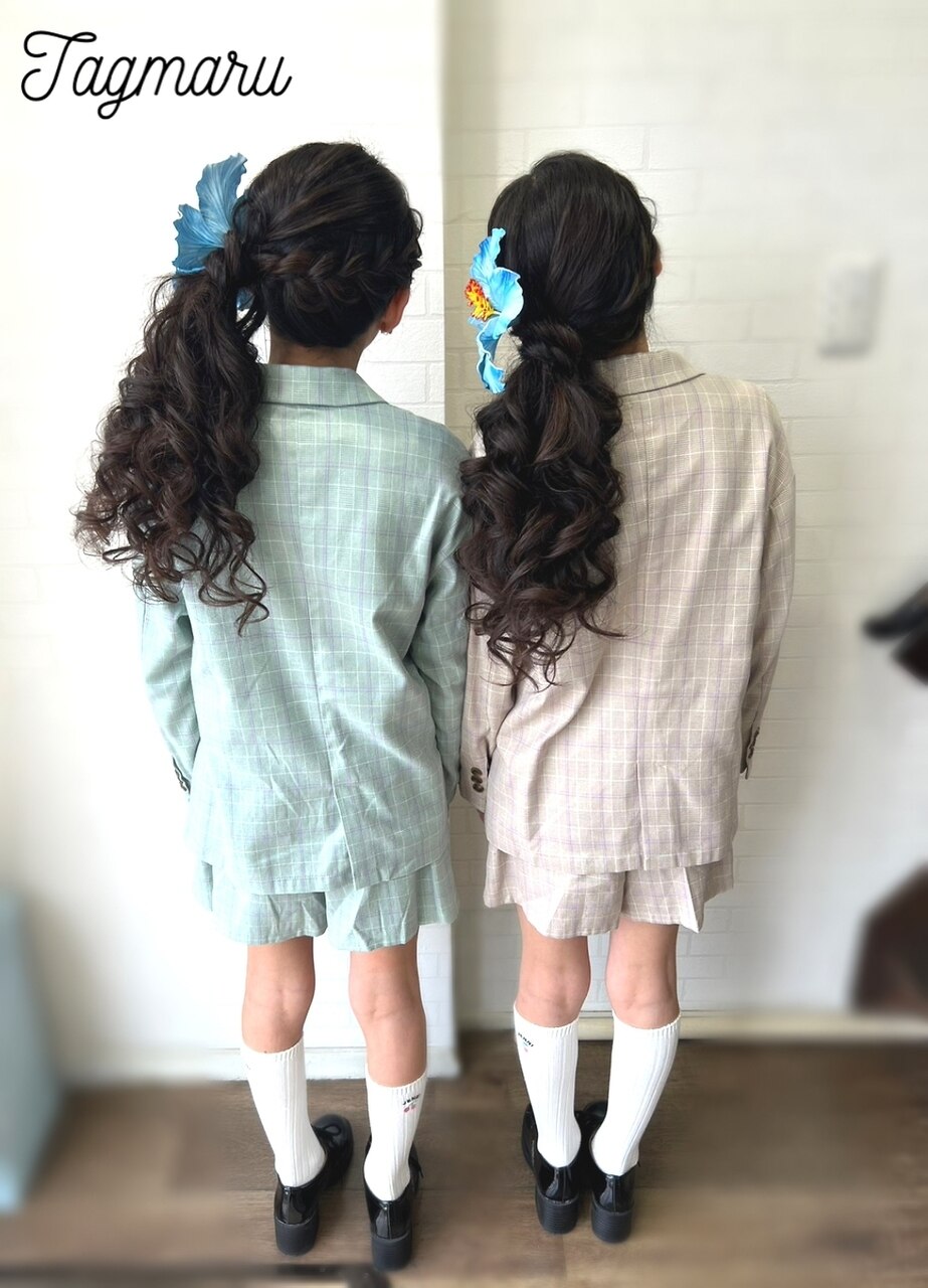 フラガール☆双子ヘアセット☆京都：L178155292｜タグマルのヘア