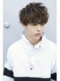 『力石サトシ』波巻き束感ショートツーブロックマッシュ