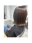 髪質改善/ショコラアッシュ/外ハネ/ミニボブ/お手入れ楽/大倉山