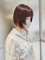 エレノア 梅田店(Eleanor)&nbsp;丸みボブ×暖色系カラー