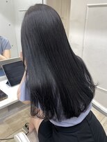 シーン(seen)&nbsp;【韓国サイドバング×ブルーグレージュ】小顔カット大人ガーリー