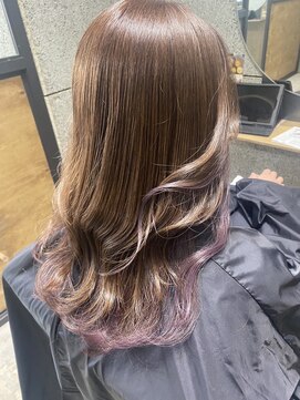 リンダテーラ(Linda tela) 【札幌白石】デザインカラー/インナーカラー/パープル/ブリーチ