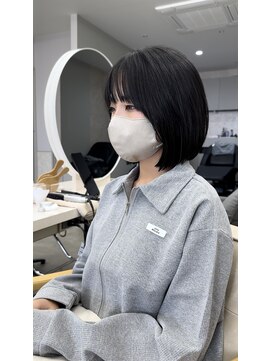 サンド 鹿児島中央(sand) ボブ　フルバング　ハッシュカット　イメチェン　似合わせカット