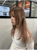 セミロング/レイヤーカット/顔まわりレイヤー