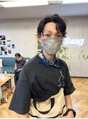 パーマ　メンズ　かりあげ