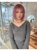 立川/髪質改善/インナーカラー/ブリーチ/ショート._.