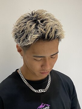 サラビューティーサイト 志免店(SARA Beauty Sight) 【Haru】伸びかけもかっこいいハイトーンスパイキーショート