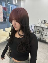 ブラウン(Brown)&nbsp;#haru ピンク×ルーツカラー