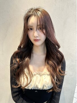 ヴィオットバイサロン(Viot by Salon) 前髪ありこなれミディイメチェンウェーブパーマアンブレラカラー