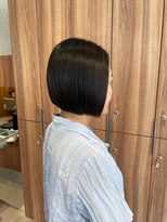 ガリカ 博多(Gallica)&nbsp;【長まなみ】髪質改善カットで乾かすだけでまとまる前下がりボブ