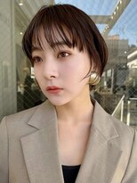 イメチェン前髪小顔ショート_銀座