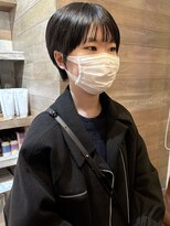 トレヘアー 京都 烏丸(tRe hair)&nbsp;ショートカット　黒髪　顔まわり